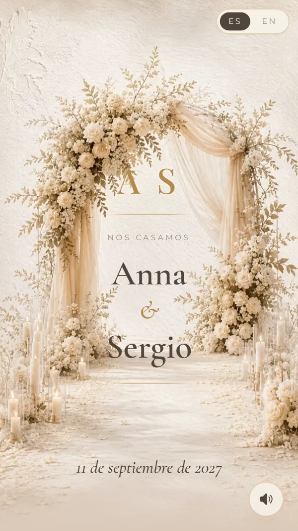 Cabecera de la invitación Adventurous Elegance