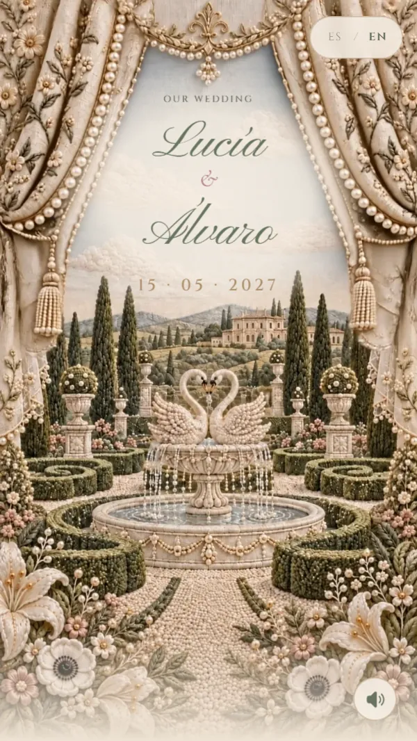 Header of the Dreamy Embroidery invitation