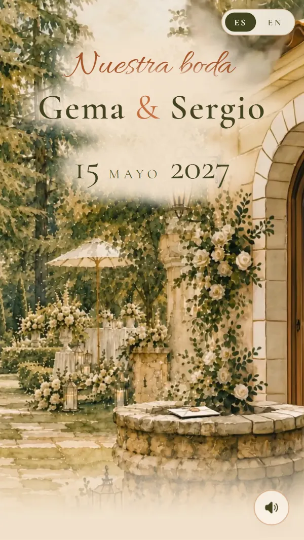 Cabecera de la invitación Finca Toledana